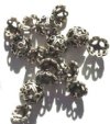 20 10mm Antique Silver Bali-like Bead Caps